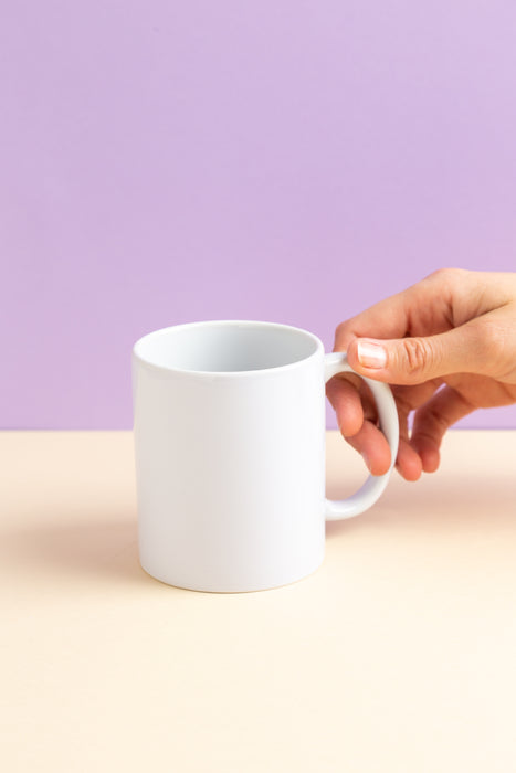 Taza Blanca para Sublimar 11 Oz. Color Make Grado AAA