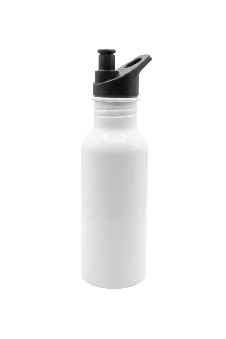 Botella Aluminio 600 ml  Blanco Orca (48 u)
