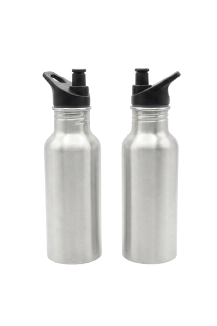 Botella Aluminio 600 ml  Plata Orca (48 u)