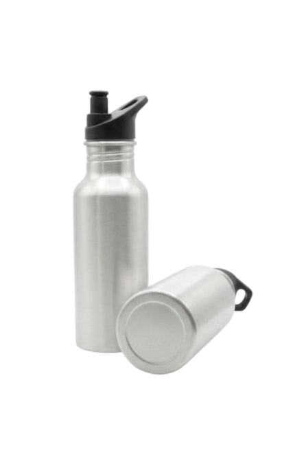 Botella Aluminio 600 ml  Plata Orca (48 u)