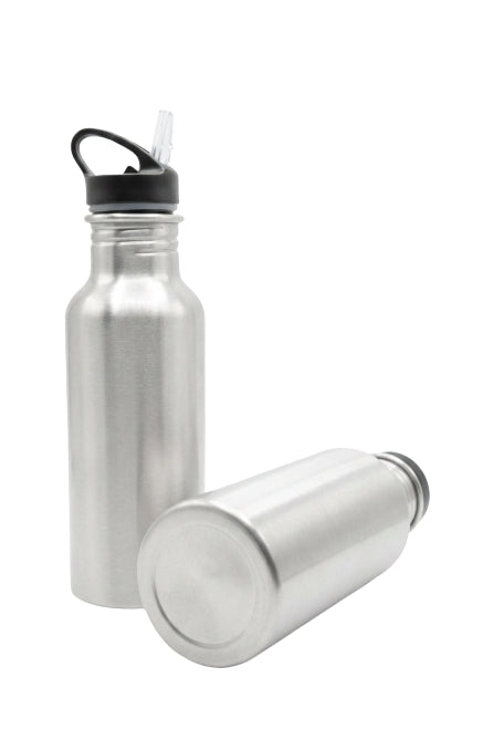 Botella Aluminio 600 ml  Plata Orca (48 u)