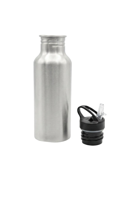 Botella Aluminio 600 ml  Plata Orca (48 u)