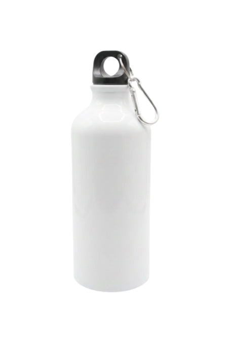 Botella Deportiva de Aluminio de 600 ml. Blanco. Orca (48 u)