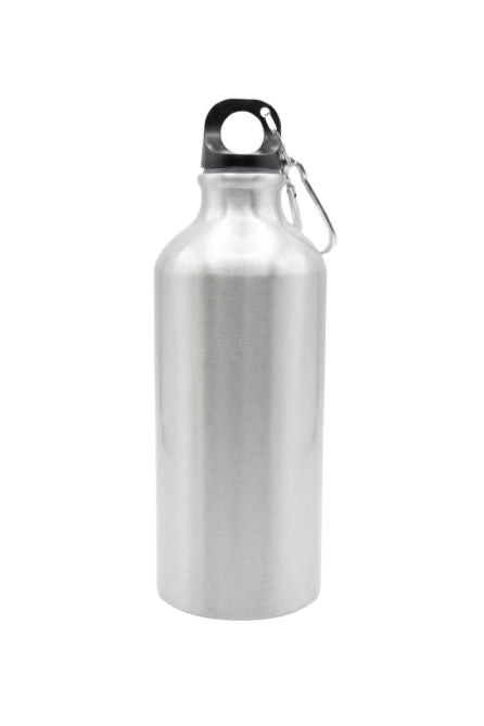 Botella Deportiva de Aluminio de 600 ml.  Plata. Orca (48 u)