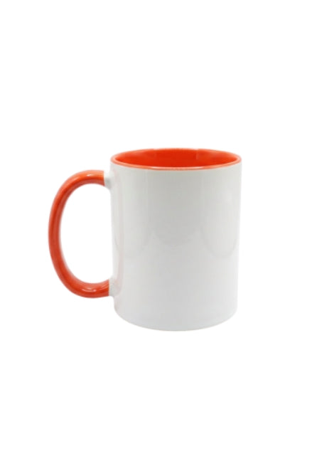 Tazón 11oz con color interno y asa rojo para sublimación Orca (36 u)