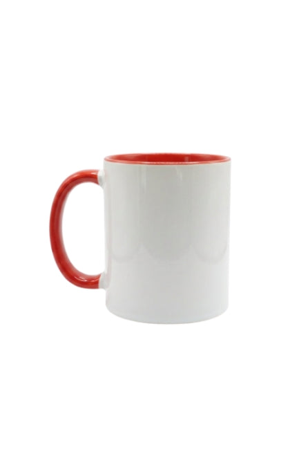 Tazón 11oz con color interno y asa rojo para sublimación Orca (36 u)