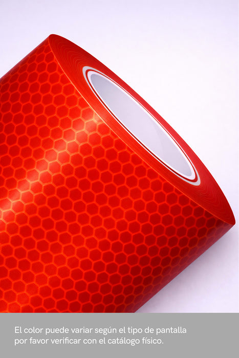 Vinilo Reflectivo Rojo ORALITE 5900 - 030 Red Brillante Orafol – 0,61 m x 1 m
